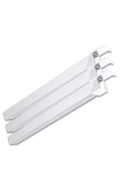 Угловой модуль для стеллажа В, белый