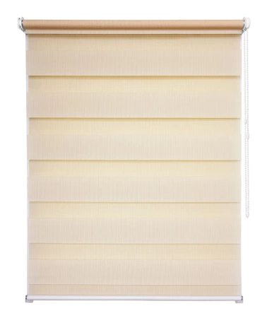 Рулонные шторы день ночь Канзас цвет персиковый