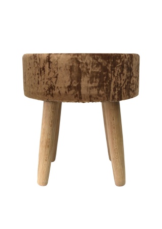 Пуф Barhan круглый, цвет коричневый