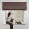 Римская штора с бахромой, Фортуна Blackout на ВМ, цвет коричневый