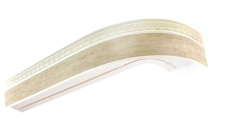 Потолочный карниз Классика, 2-х рядный, Лен Дамаск