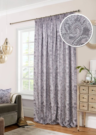 Штора на тесьме 200х270 см Samira с подхватом цвет розовый