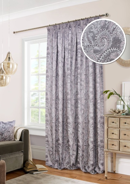 Штора на тесьме 200х270 см Samira с подхватом цвет розовый