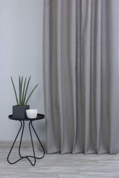 Штора на тесьме 160х270 см Sahara с подхватом цвет серый