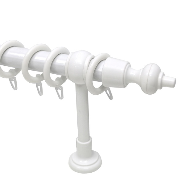 Карниз Эконом однорядный (МЕТАЛЛ/ПЛАСТИК) белый