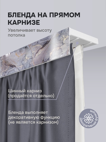Багет для карниза 7 см, фьюжн