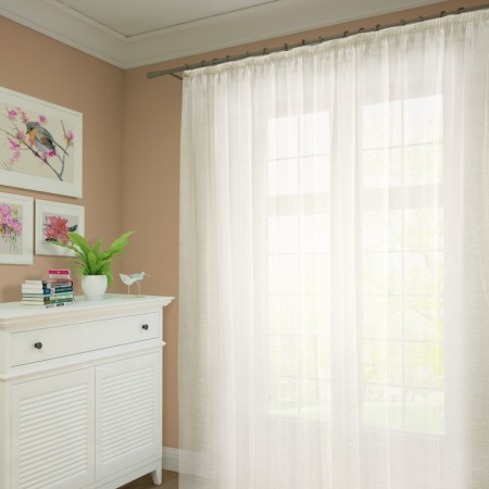 Тюль на тесьме 450х275 см Cresh - XL цвет экрю