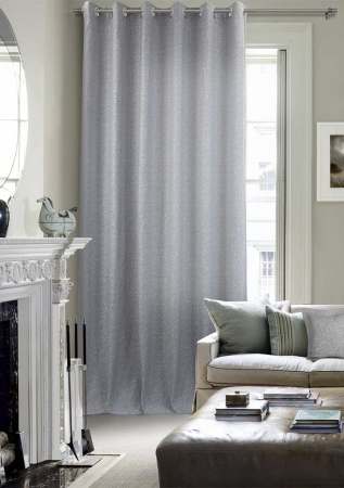 Портьера на люверсах "Ливит", 200х260 цвет серо-белый