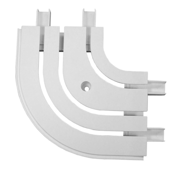 Закругление наружное для шины потолочной 3-х рядной, 90 градусов, 20630