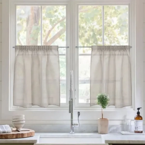 Карниз-кафе, Хром 40-60 см