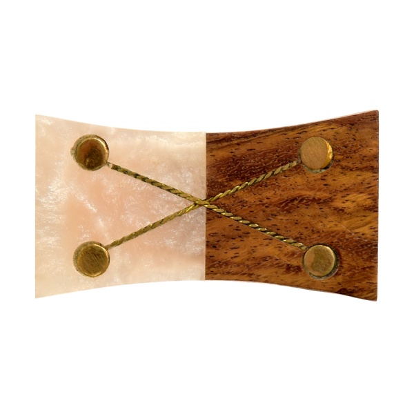 Ручки для мебели Домино цвет коричнево-бежевый (6 шт)