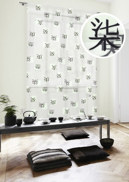 Тюль на кулиске 160х273 см Kyoto цвет зеленый Тюль на кулиске 160х273 см Kyoto цвет зеленый