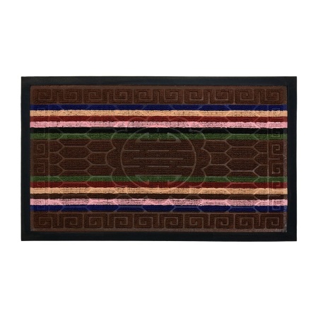 Коврик VORTEX придверный рельефный 45х75 COMFORT цвет коричневый