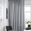 Портьера на тесьме "Лисса", 200х260 цвет темно-серый