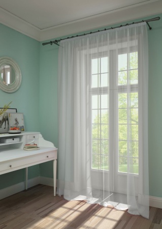 Тюль на тесьме 270x300 см Level цвет нежно-белый