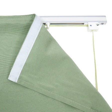 Римские шторы Лея на веревочном механизме цвет оливковый