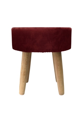 Пуф Plain Lux круглый, цвет ягодный