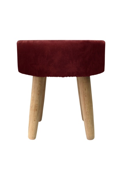 Пуф Plain Lux круглый, цвет ягодный