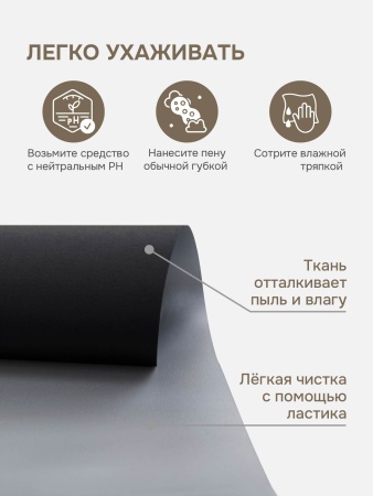 Рулонная штора блэкаут 73х170 см жалюзи на окна рулонные блэкаут отражающий, черный