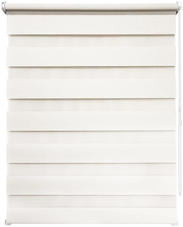 Рулонные шторы день ночь УЮТ Сальса цвет сливочный