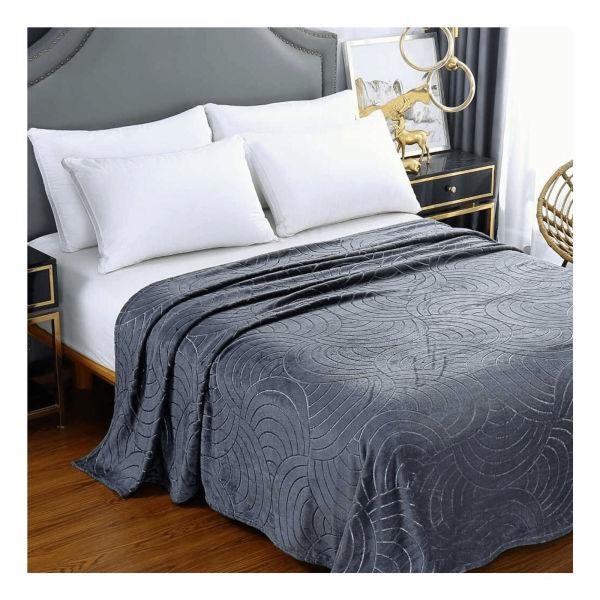 Плед Cleo AURA микрофибра цвет тёмно-зеленый