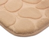 Коврик для ванной c памятью формы Камушки бежевый