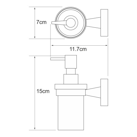 Дозатор для жидкого мыла Isen K-4099