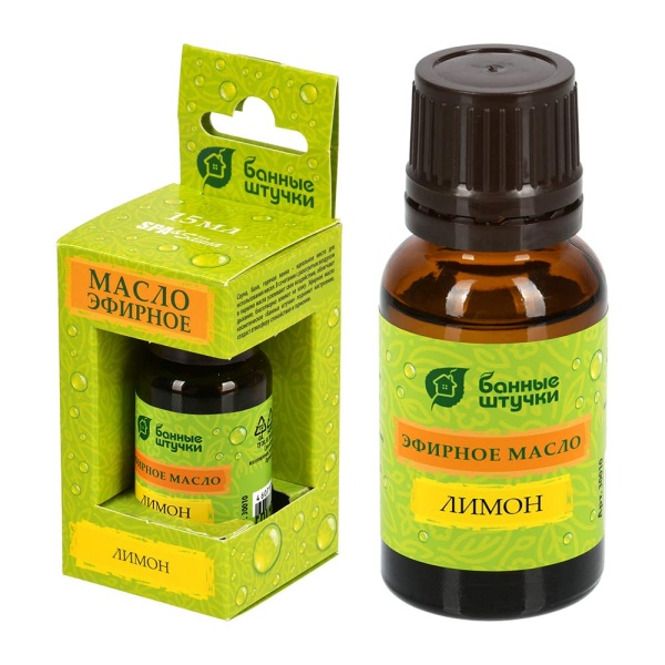 Эфирное масло "Лимон" 15 мл "Банные штучки"