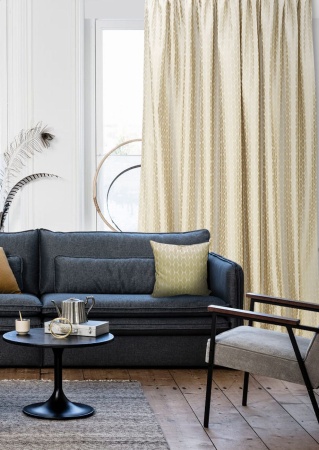 Штора на тесьме 276х270 см Motive с подхватом цвет молочный