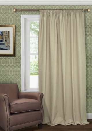 Портьера для спальни 140х280 Hosta цвет бежевый