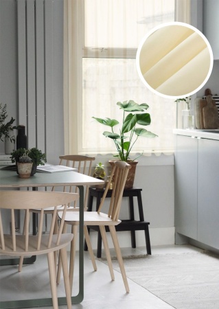 Тюль на тесьме "Миа" 140х150 бежевый