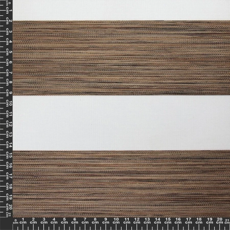 Рулонные шторы день ночь Канзас цвет каштановый