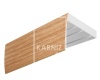 Потолочный карниз Эконом плюс 3-х рядный, "Дуб"