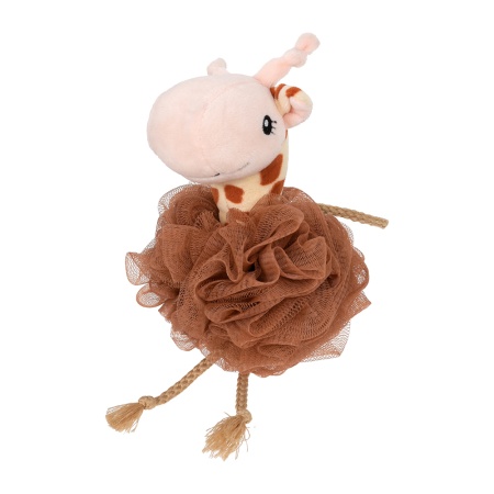 Мочалка для нежной и чувствительной кожи "Жирафик", 17х12 см, soft, для бани и сауны "Банные штучки"