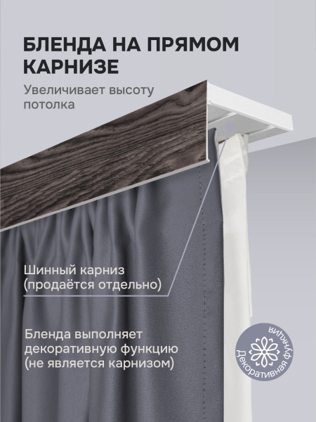 Багет для карниза 7 см, палисандр