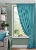 Штора на тесьме 200х270 Pudra с подхватом цвет ярко голубой
