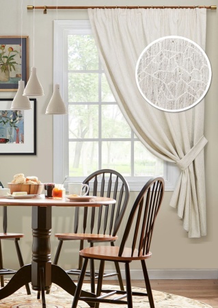 Штора на тесьме "Топаз Topaz" 136х175 беж