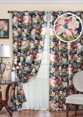 Комплект штор "Pione-S" 2 шторы 136х270, тюль 450х270