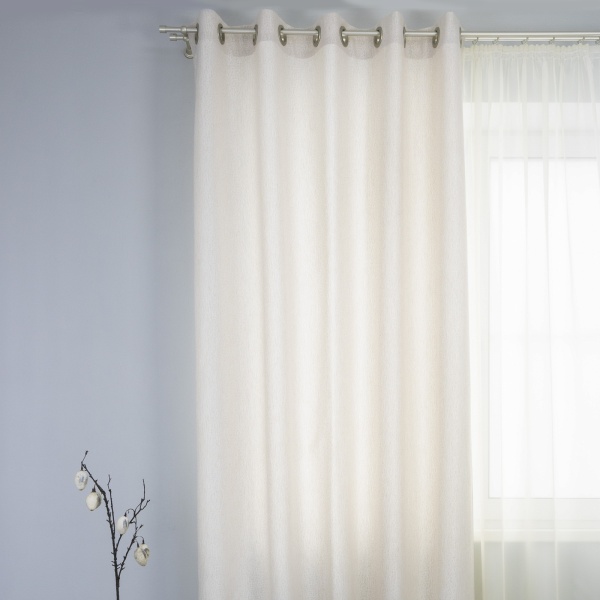 Штора на люверсах "Талия" 160х270 цвет крем