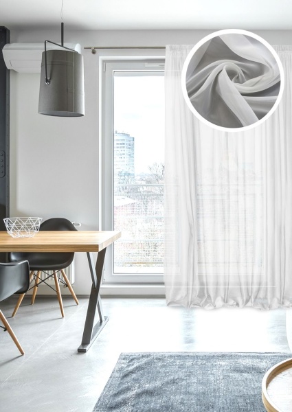 Тюль на тесьме 300х275 см Oriana цвет белый