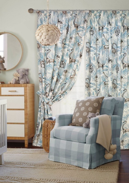 Комплект штор на тесьме "Lemur - ST" 2 шт. 136х270/тюль 450х270