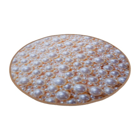 Коврик Vortex влаговпитывающий 60х60 Velur Жемчуг круглый