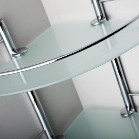 Полка стеклянная двойная K-3122