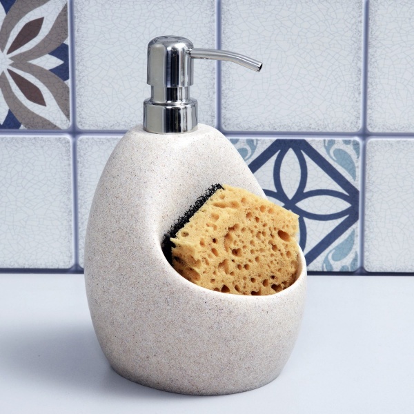 Дозатор с емкостью для губки K-8099 Дозатор с емкостью для губки K-8099