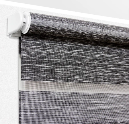 Рулонные шторы день ночь Канзас цвет графит