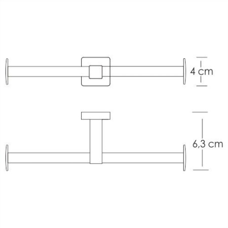Держатель туалетной бумаги двойной Lippe K-6596D