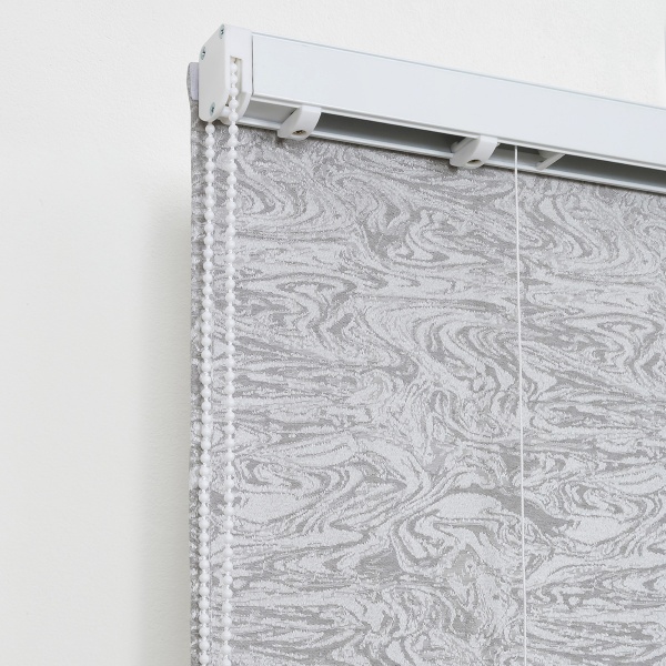 Римская штора с бахромой Сиеста, на цепочном механизме, цвет серый