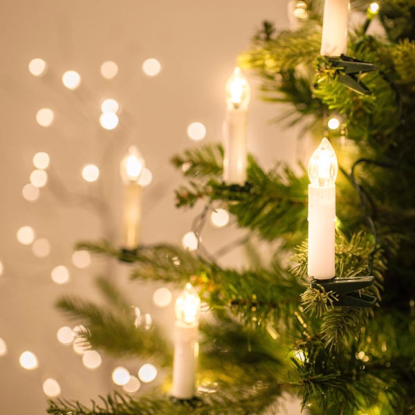 Электрогирлянда светодиодная Vegas Свечи на прищепках теплый 1.5 м