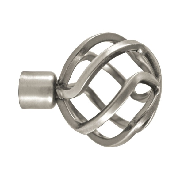 Наконечник "Шар плетеный", Матовый никель , Ø25мм