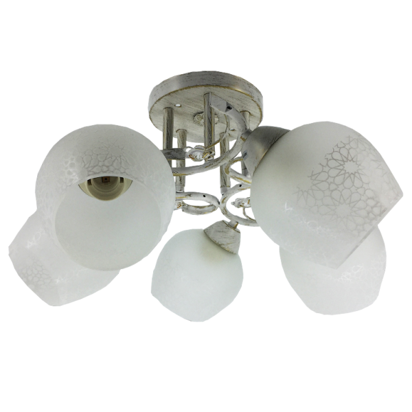 Люстра My Light классическая 300W светильник E27 6134/5 белый